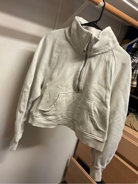 lululemon athletica Light Gray Half-Zip Pullover